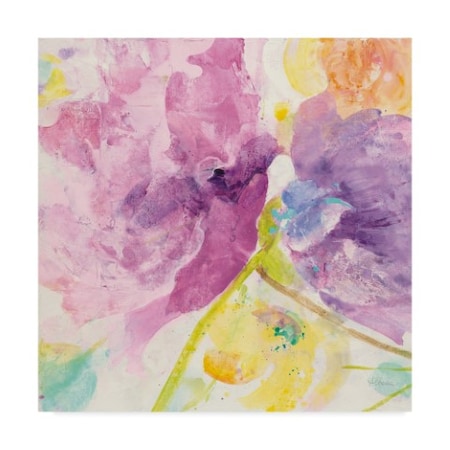 Albena Hristova 'Spring Abstracts Florals I Crop' Canvas Art,24x24